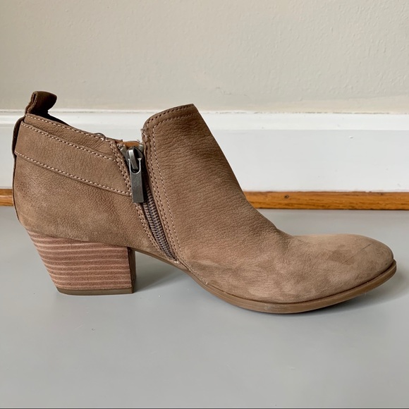 franco sarto side buckle booties